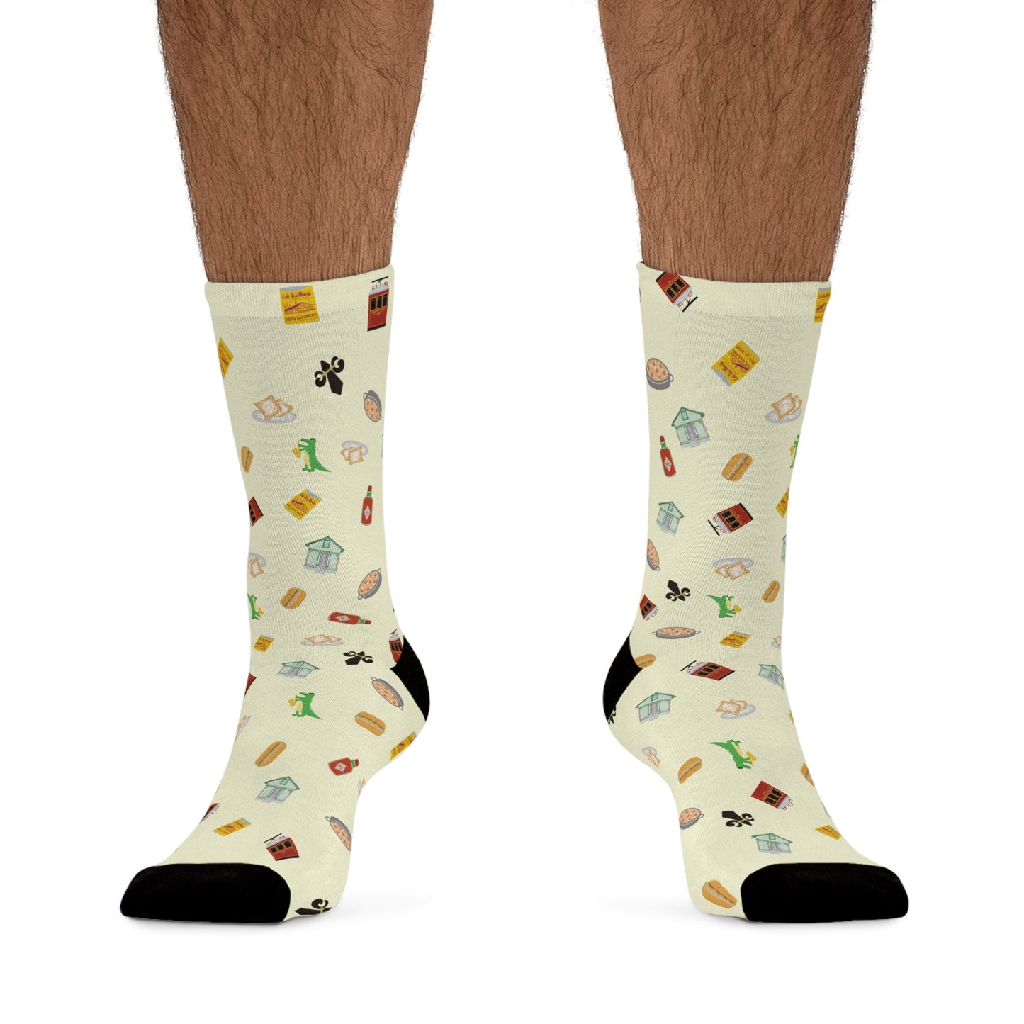 Nola Fun Icons Poly Socks(yellow)