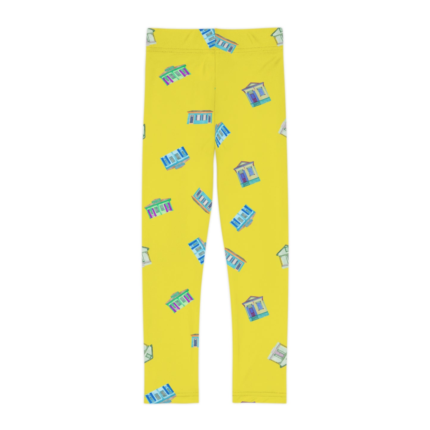 Shotgun Houses Yellow Kids Leggings