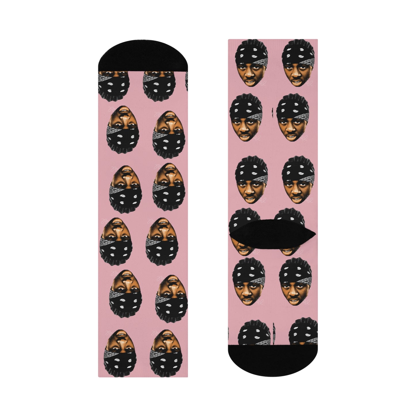 Lil’ Wayne Crew Socks (pink)