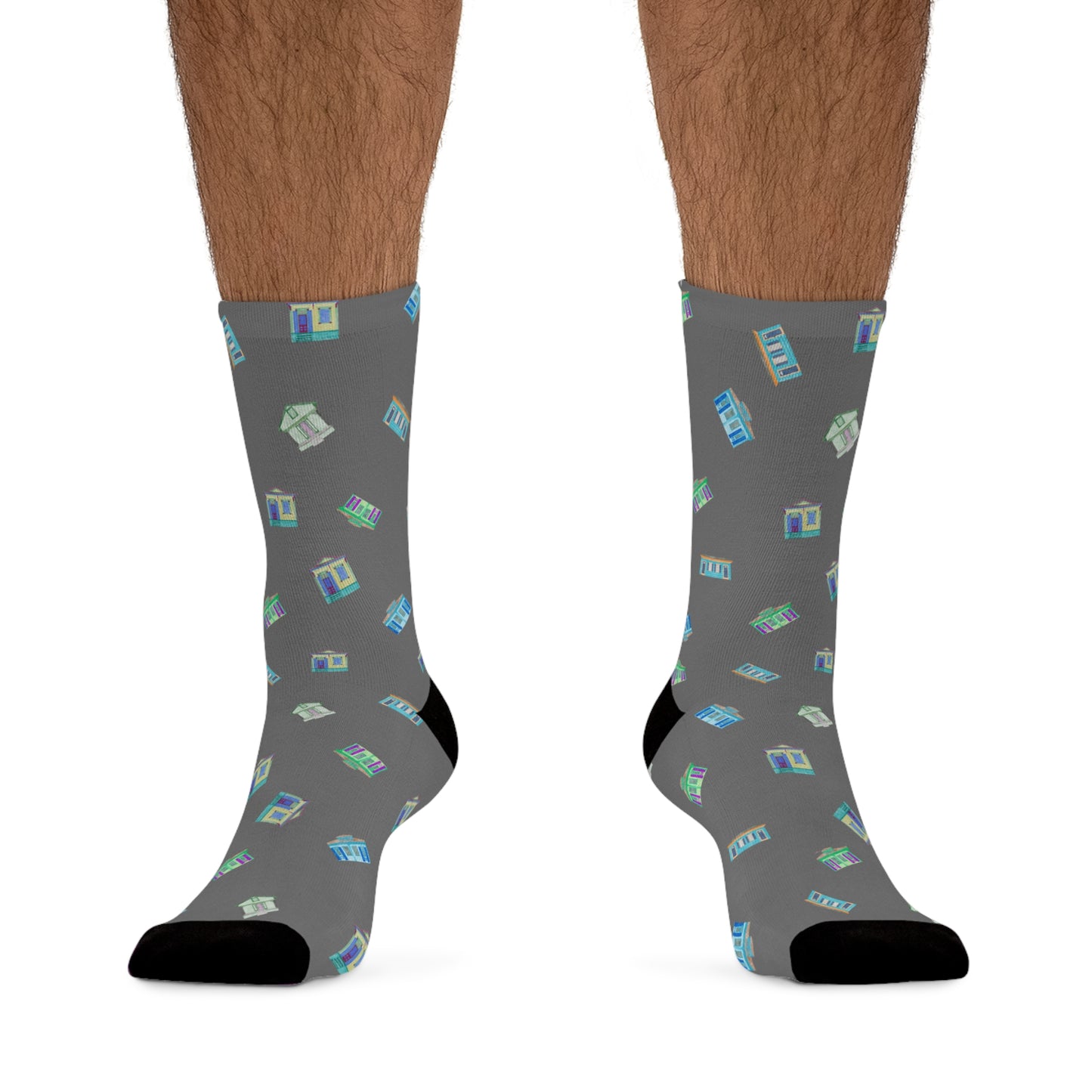 Shotgun House Poly Socks (charcoal)