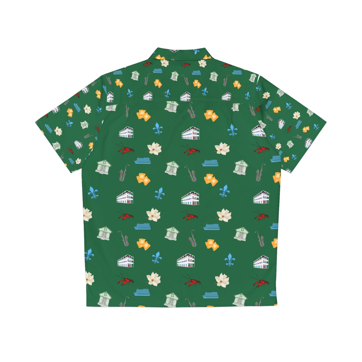 Men's Nola Icons Button Down Shirt (Green)