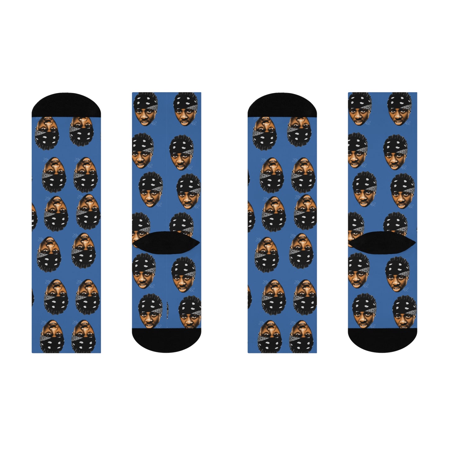 Lil’ Wayne Crew Socks (blue)