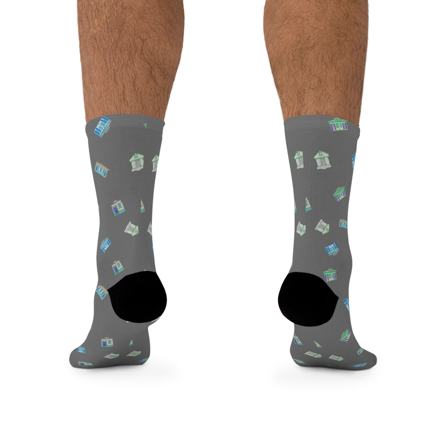 Shotgun House Poly Socks (charcoal)