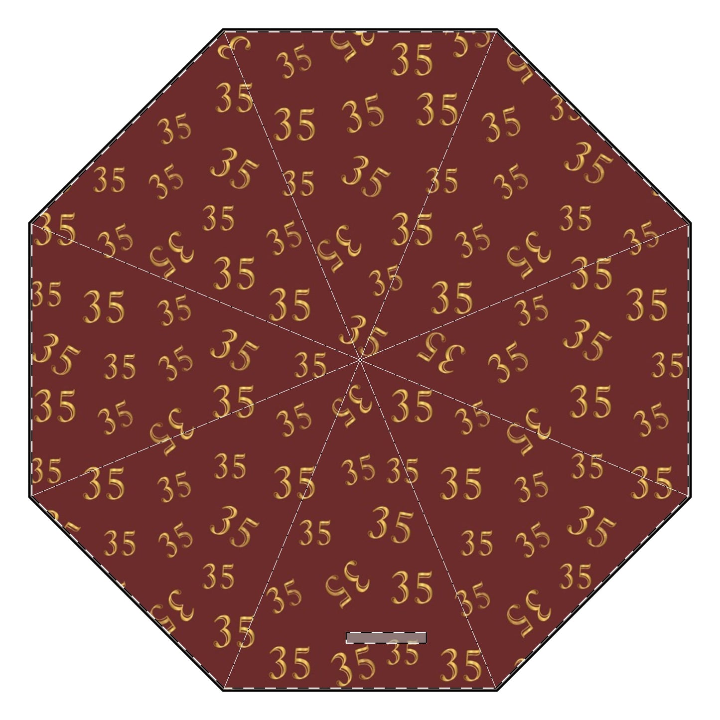 35 Print Semi-Automatic Foldable Umbrella – Stylish Weather Protection for Outdoor Enthusiasts