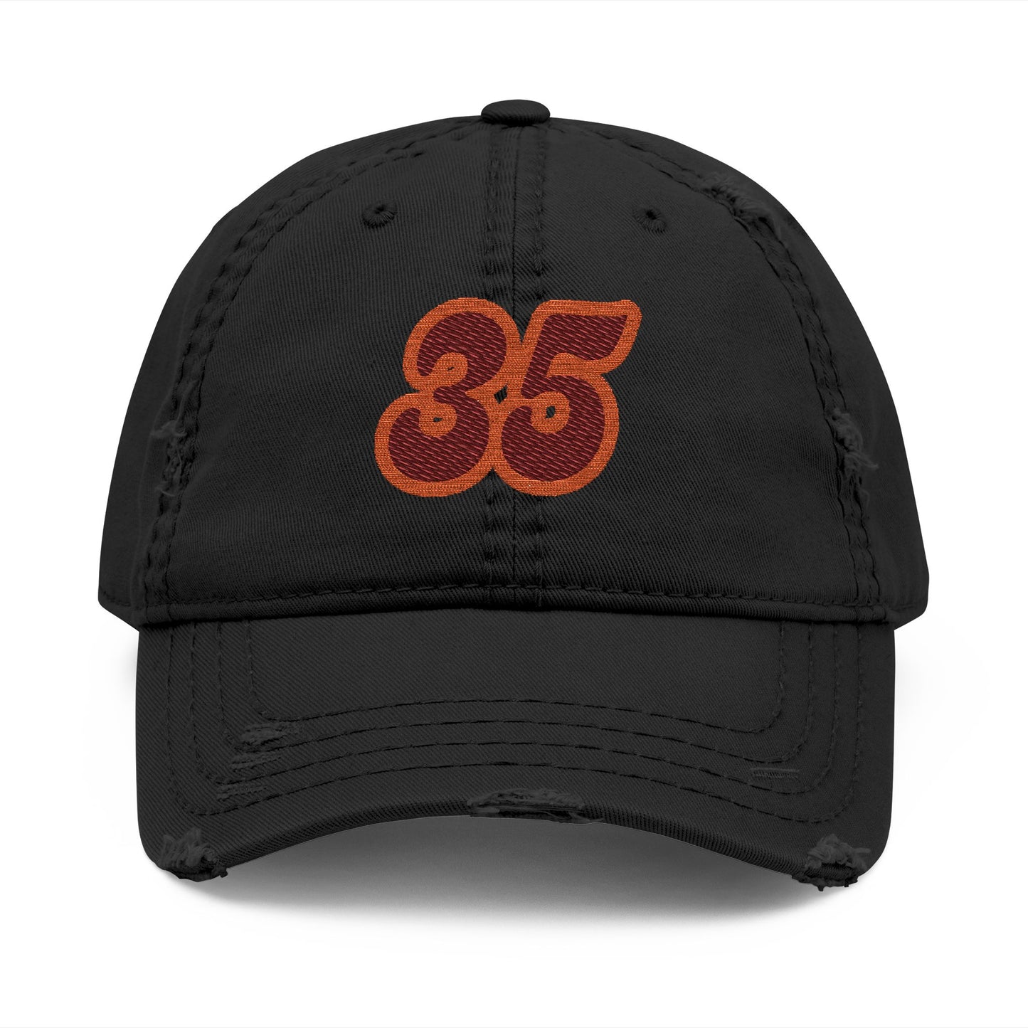 Vintage Distressed Dad Hat with 35 Embroidery