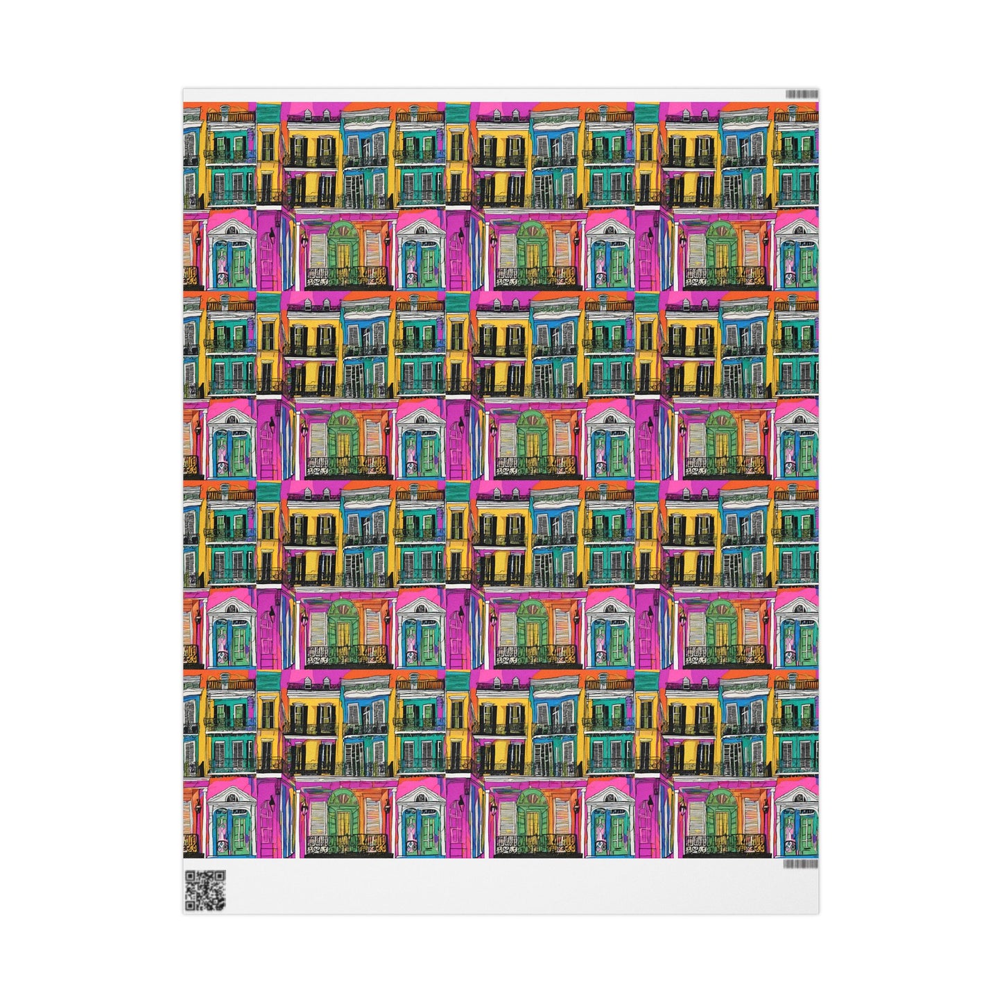 French quarter balconies wrapping paper