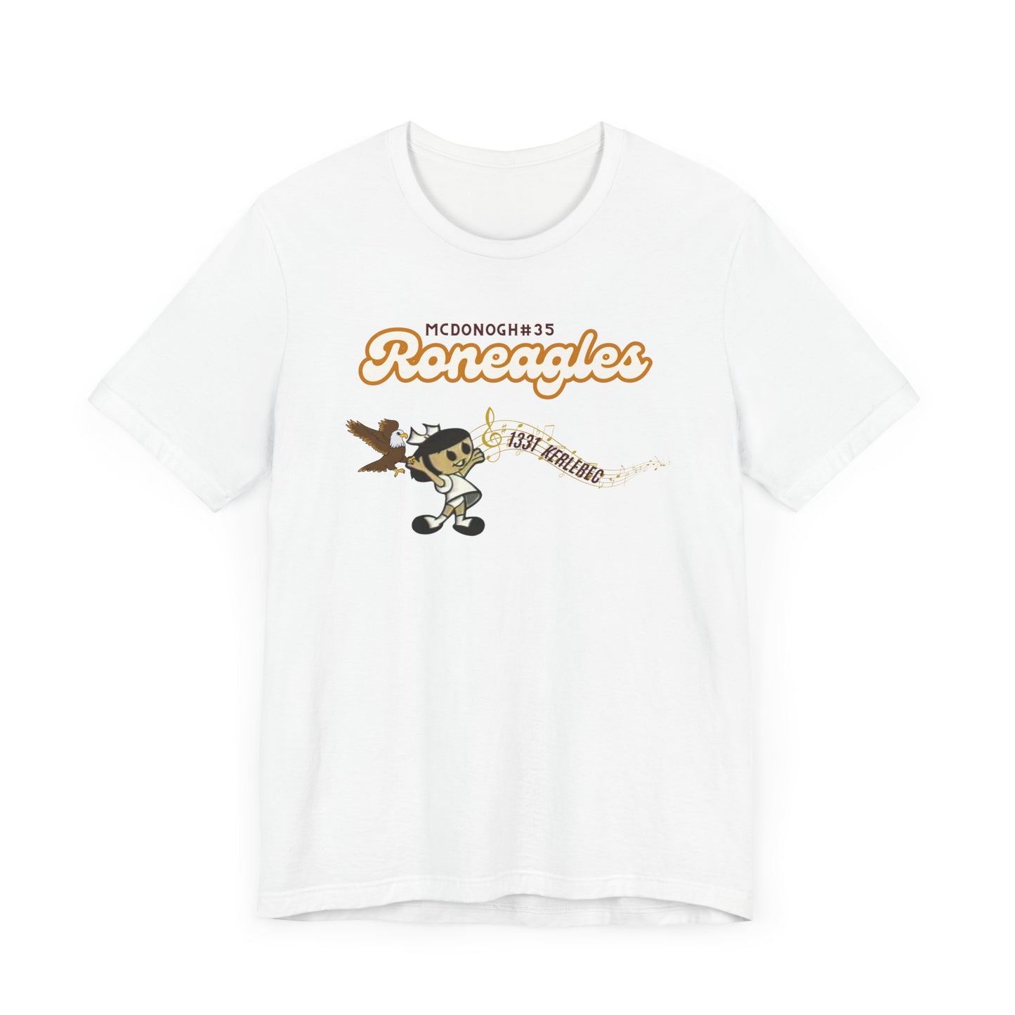 Roneagles Vintage Music Unisex T-Shirt - Perfect for Music Lovers & School Spirit