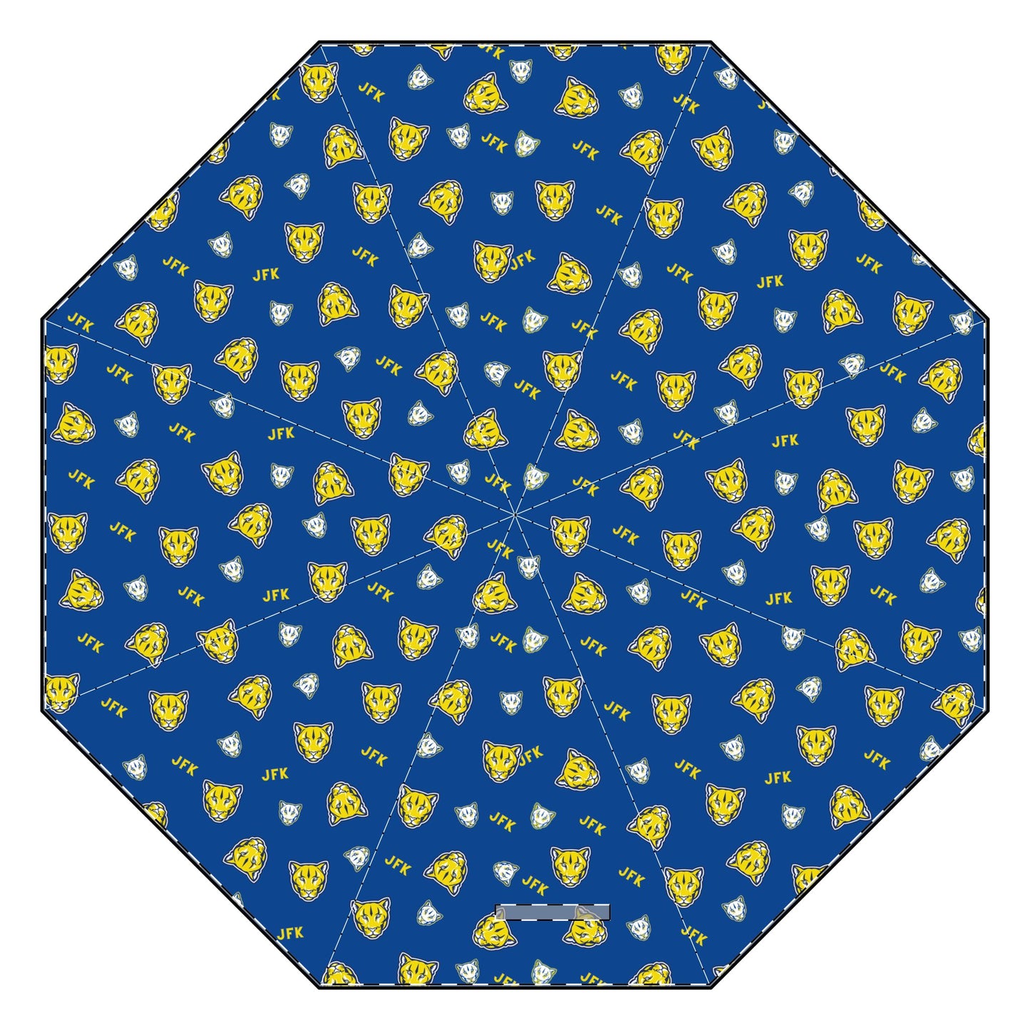 Cougar Print Semi-Automatic Foldable Umbrella – Stylish Weather Protection for Outdoor Enthusiasts