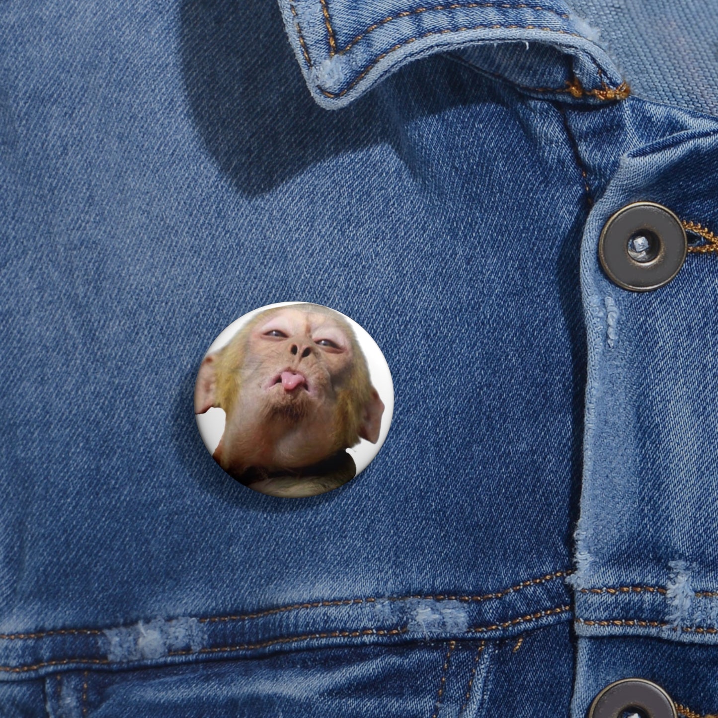 Monkey Biz Button