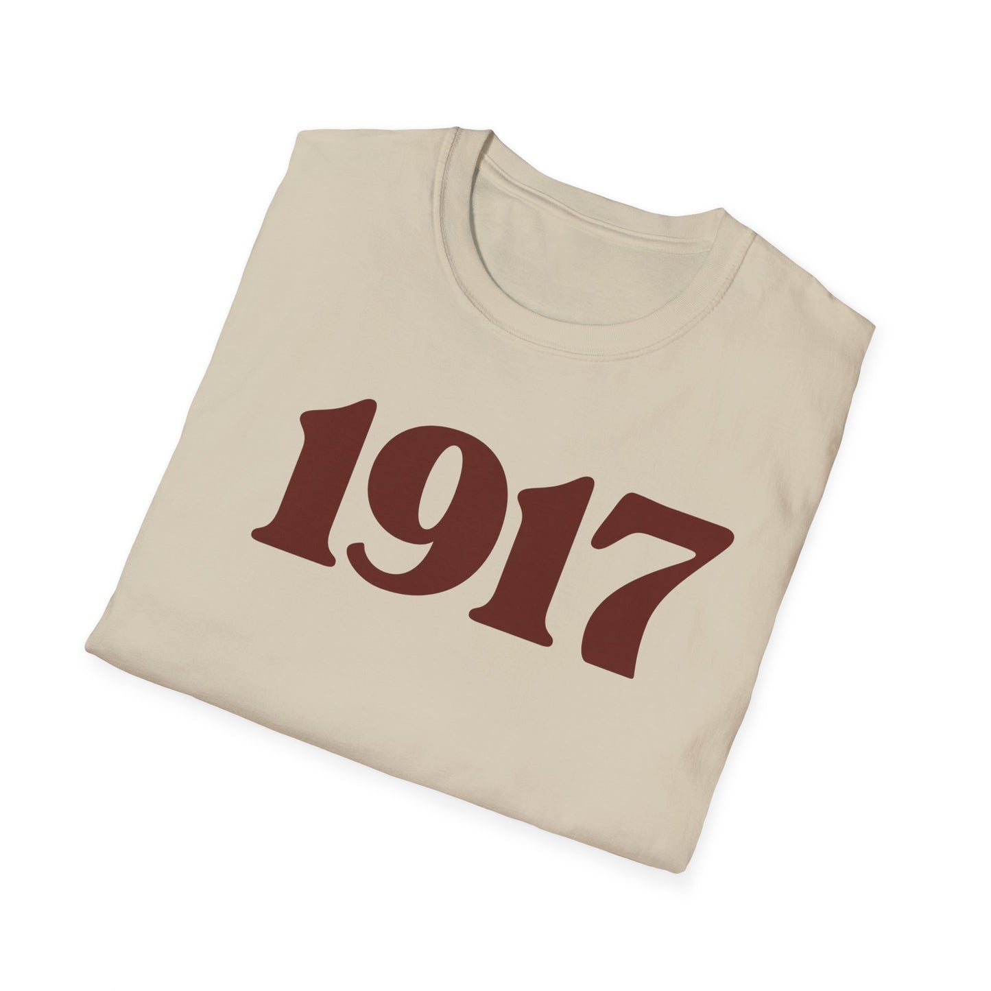 1917 T-Shirt - Softstyle, Perfect for Community Events