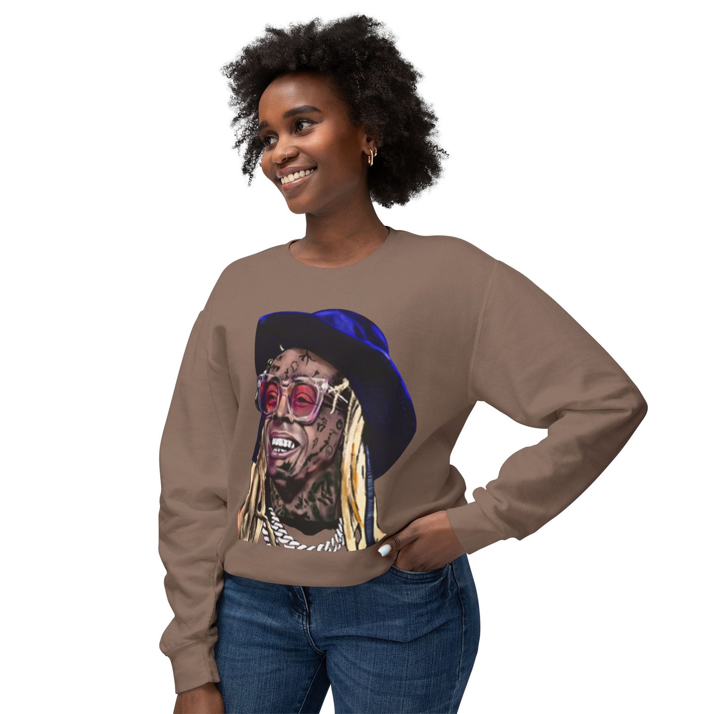 Wayne dreads Unisex Lightweight Crewneck Sweatshirt