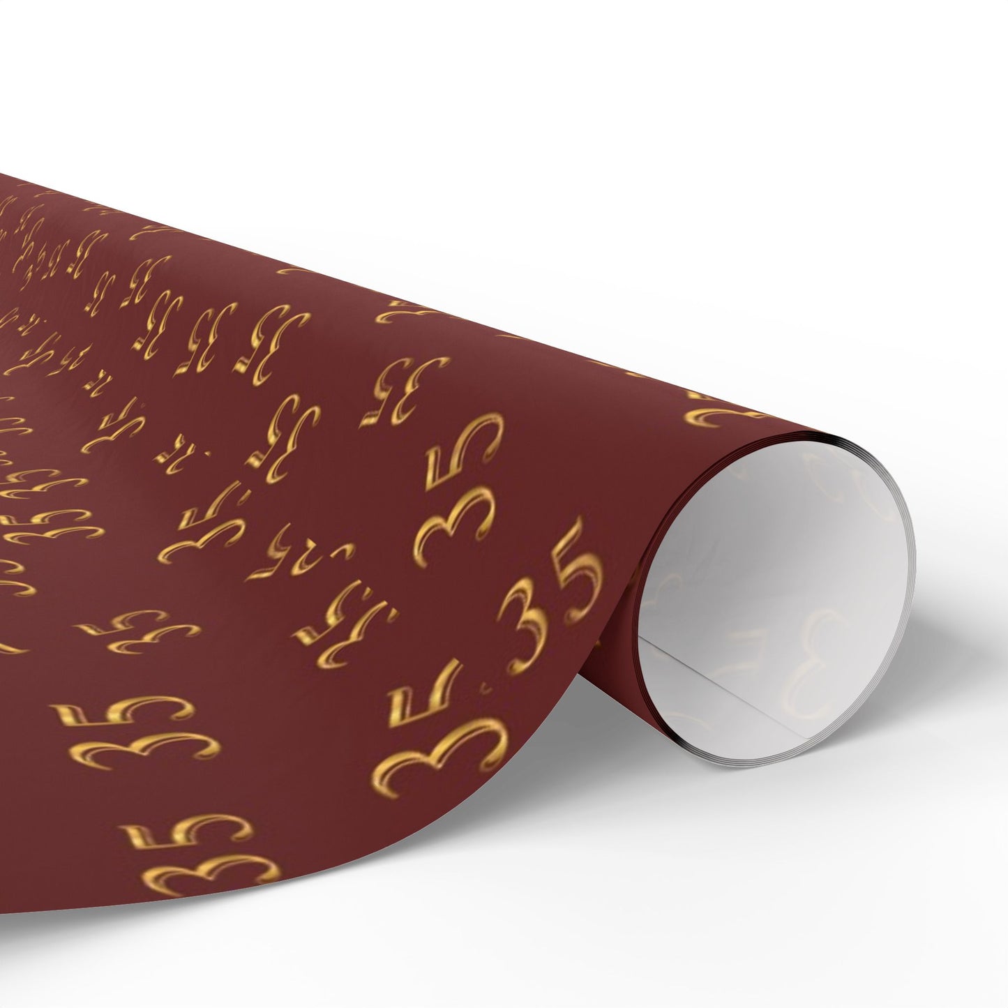35 maroon and gold wrapping paper