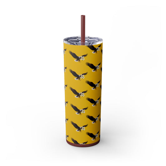 35 Skinny Tumbler with Straw, 20oz