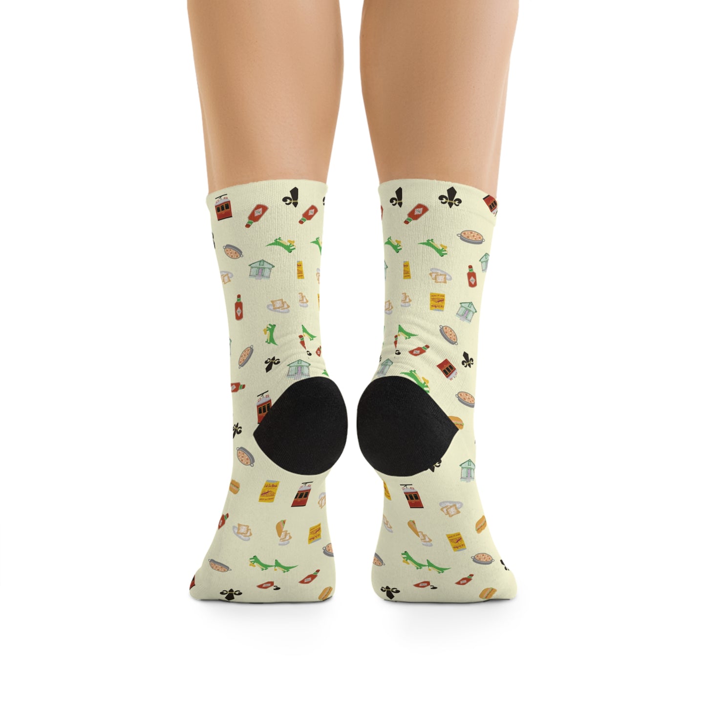 Nola Fun Icons Poly Socks(yellow)