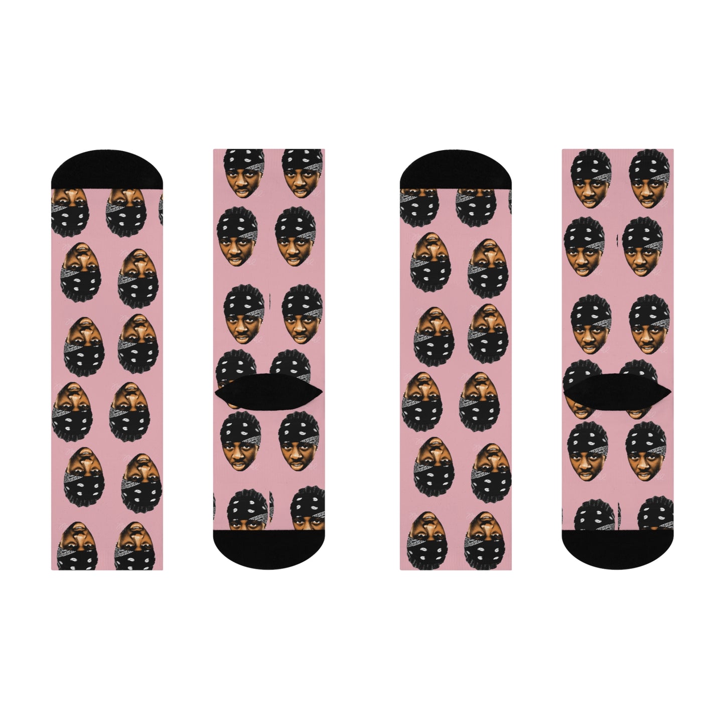 Lil’ Wayne Crew Socks (pink)