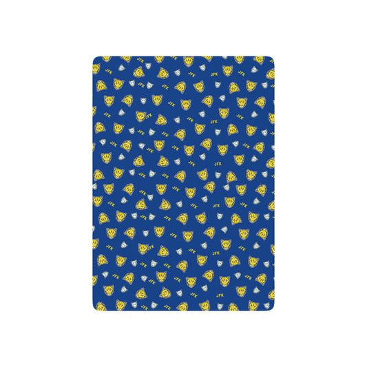 Blue & Gold Cougars Playing Cards — Standard Casino-Style Deck