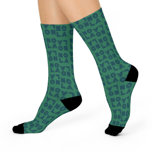 Nola Crew Socks (green)