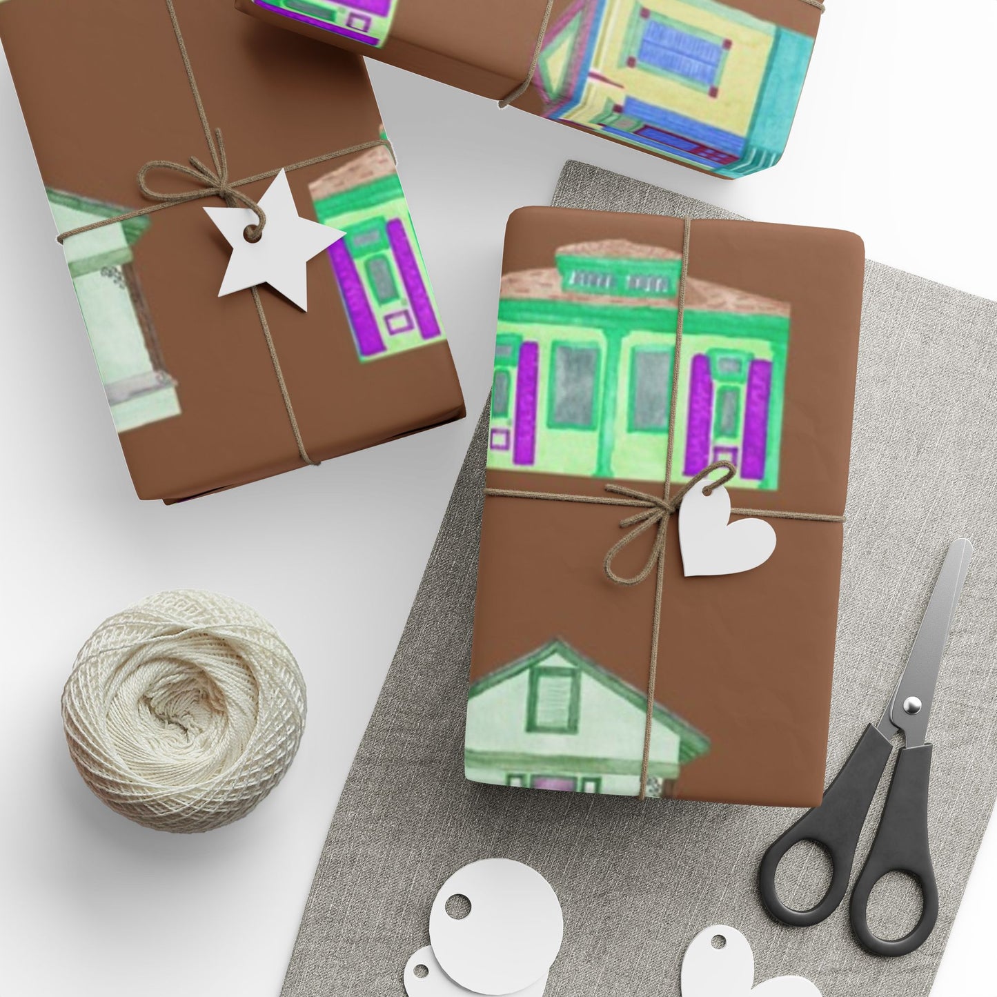 Shotgun House Wrapping Paper