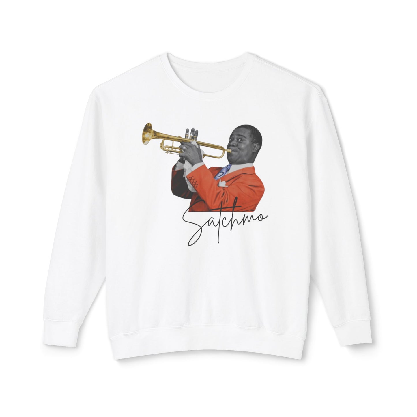 Louis Armstrong Unisex Lightweight Crewneck Sweatshirt