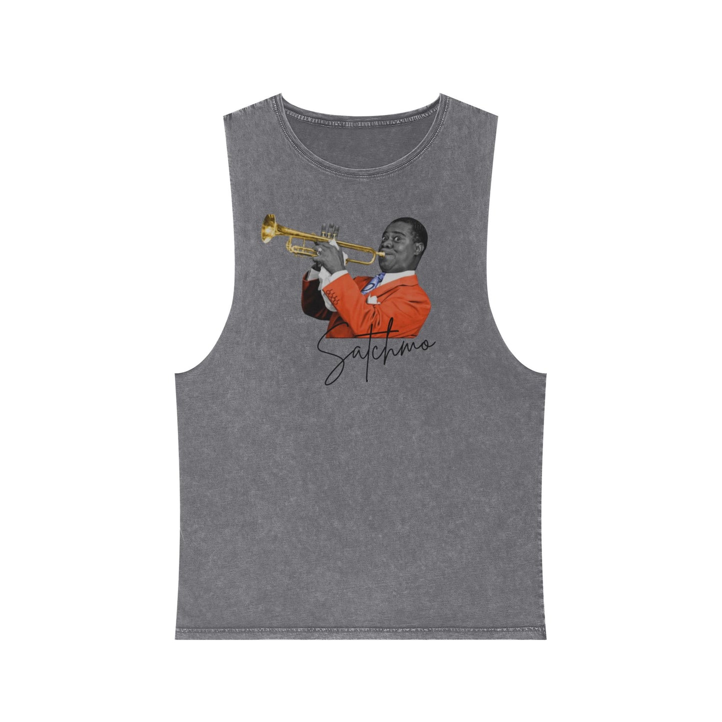 Louis Armstrong Unisex Stonewash Tank Top