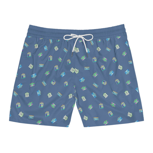 Men's Shotgun House Mid-Length Swim Shorts