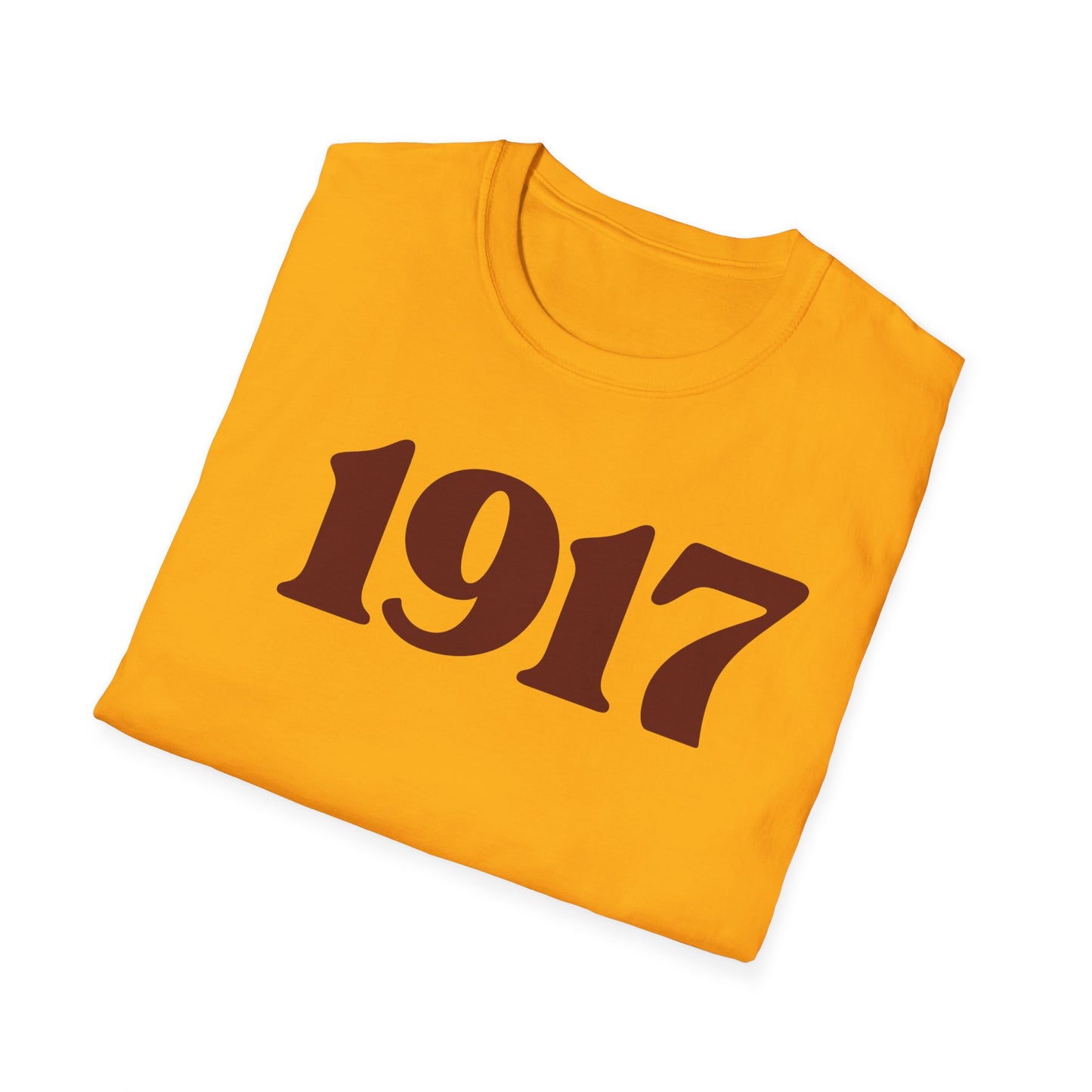 1917 T-Shirt - Softstyle, Perfect for Community Events