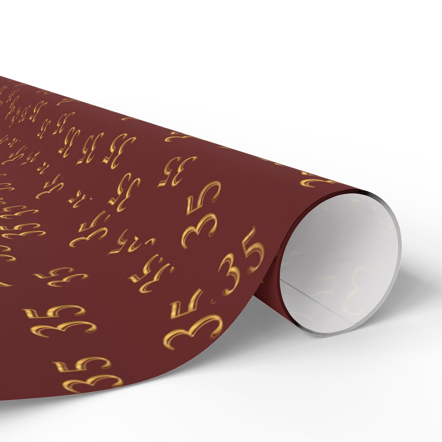 35 maroon and gold wrapping paper