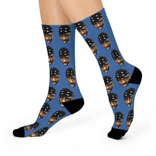 Lil’ Wayne Crew Socks (blue)