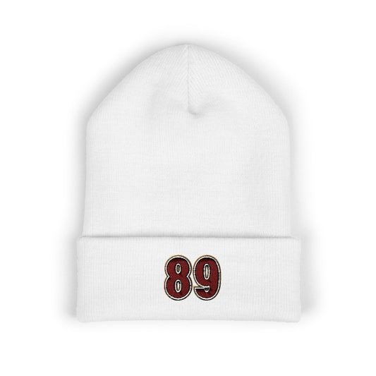Classic Cuffed Beanie with Embroidered '89'