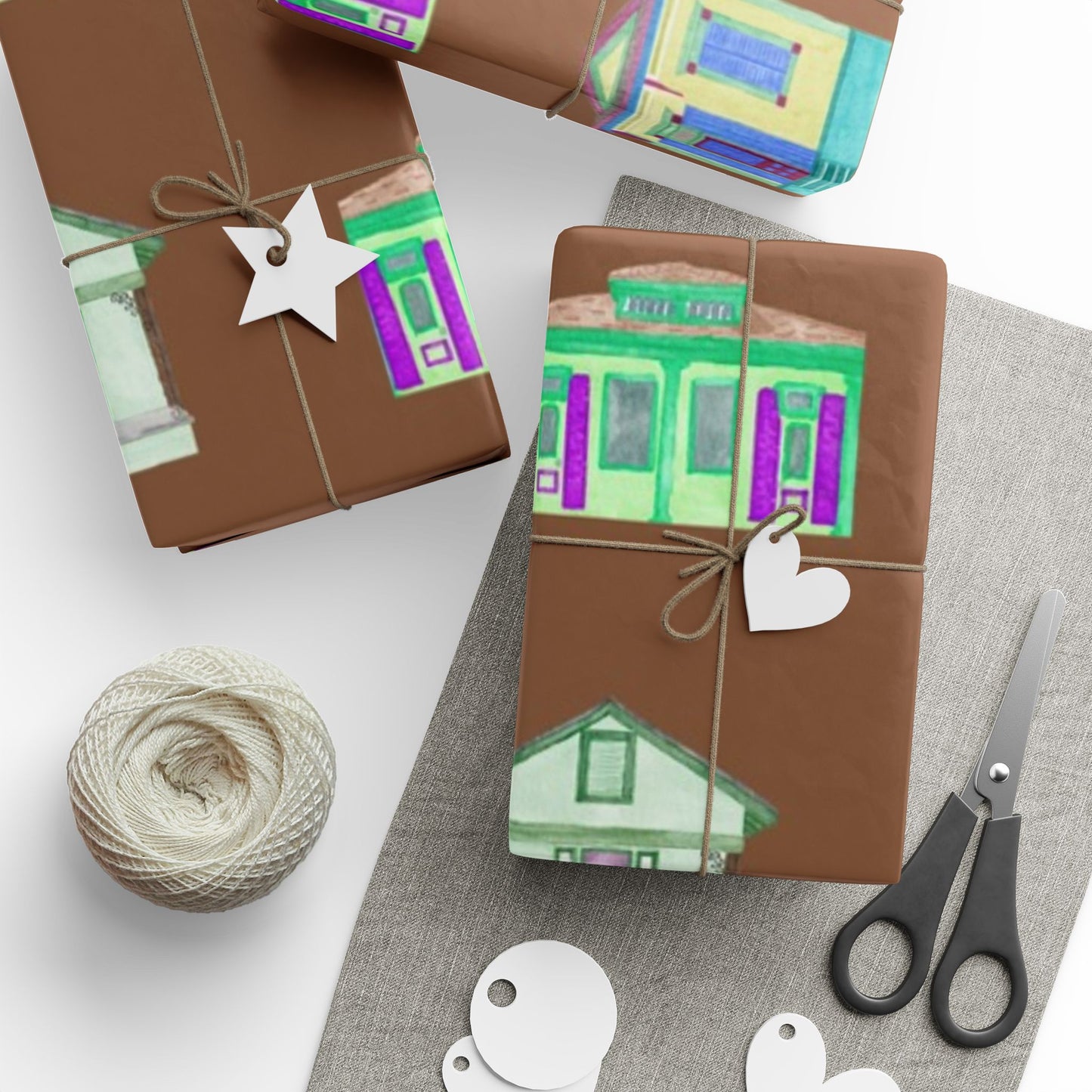 Shotgun House Wrapping Paper