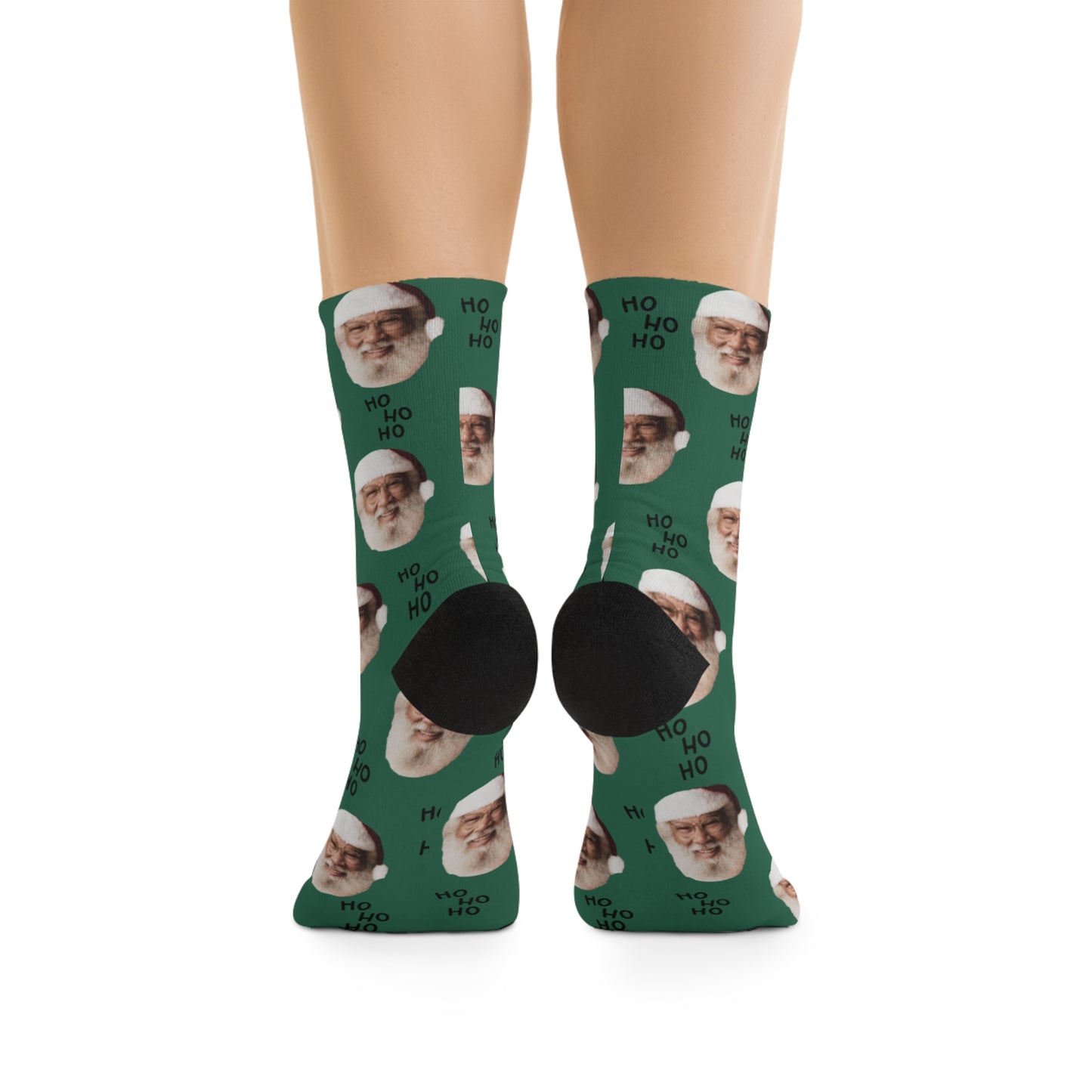 Gentilly Black Santa Poly Socks