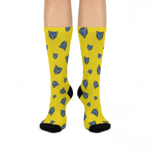 Cougars Crew Socks yellow