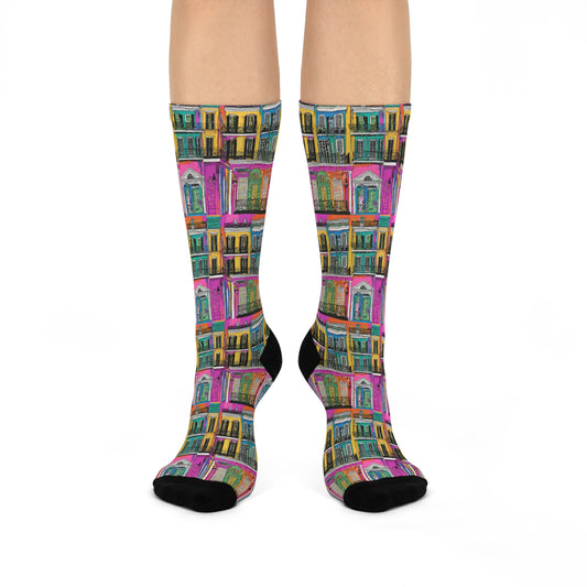 French Quarter Cushioned Crew Socks