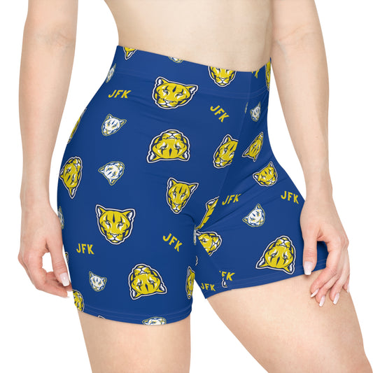 Women's Biker Shorts (JFK print)