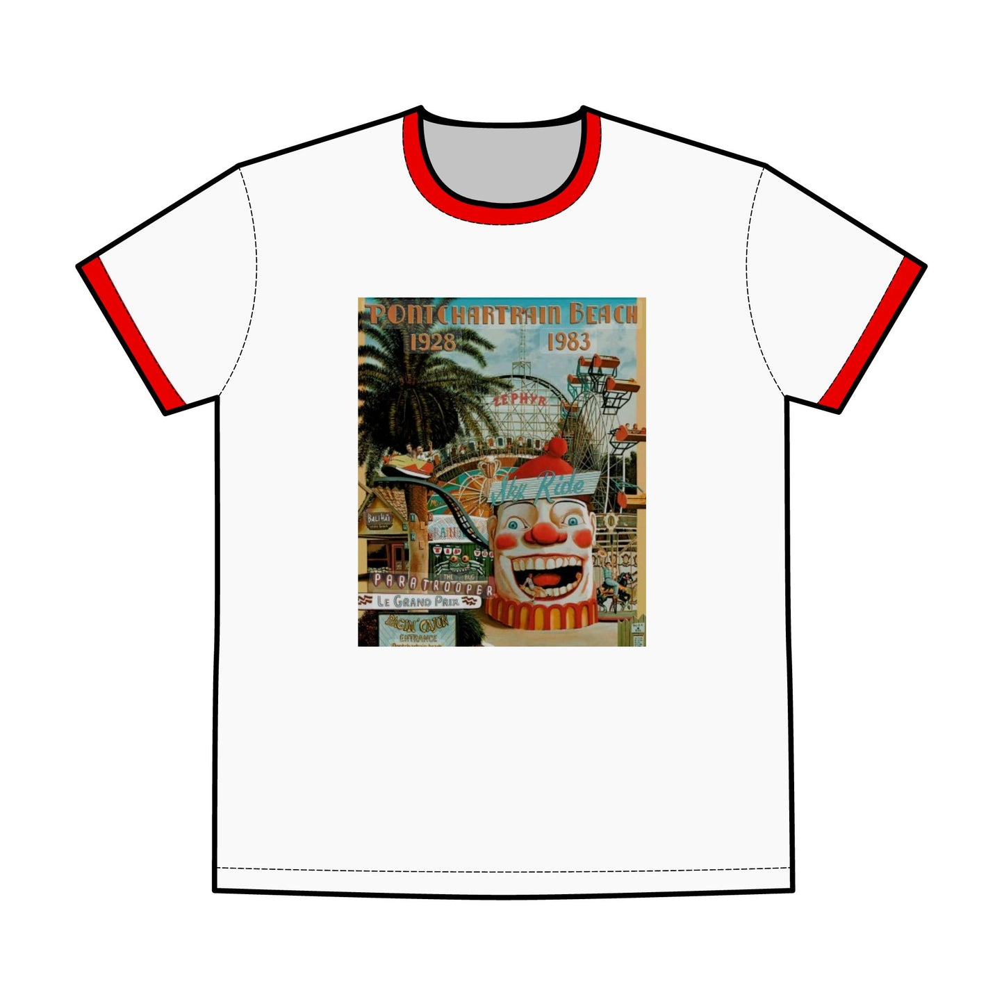 Men's Pontchartrain Beach Ringer Tee