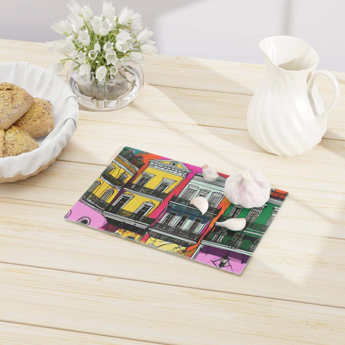 French Quarter Houses Cutting Board