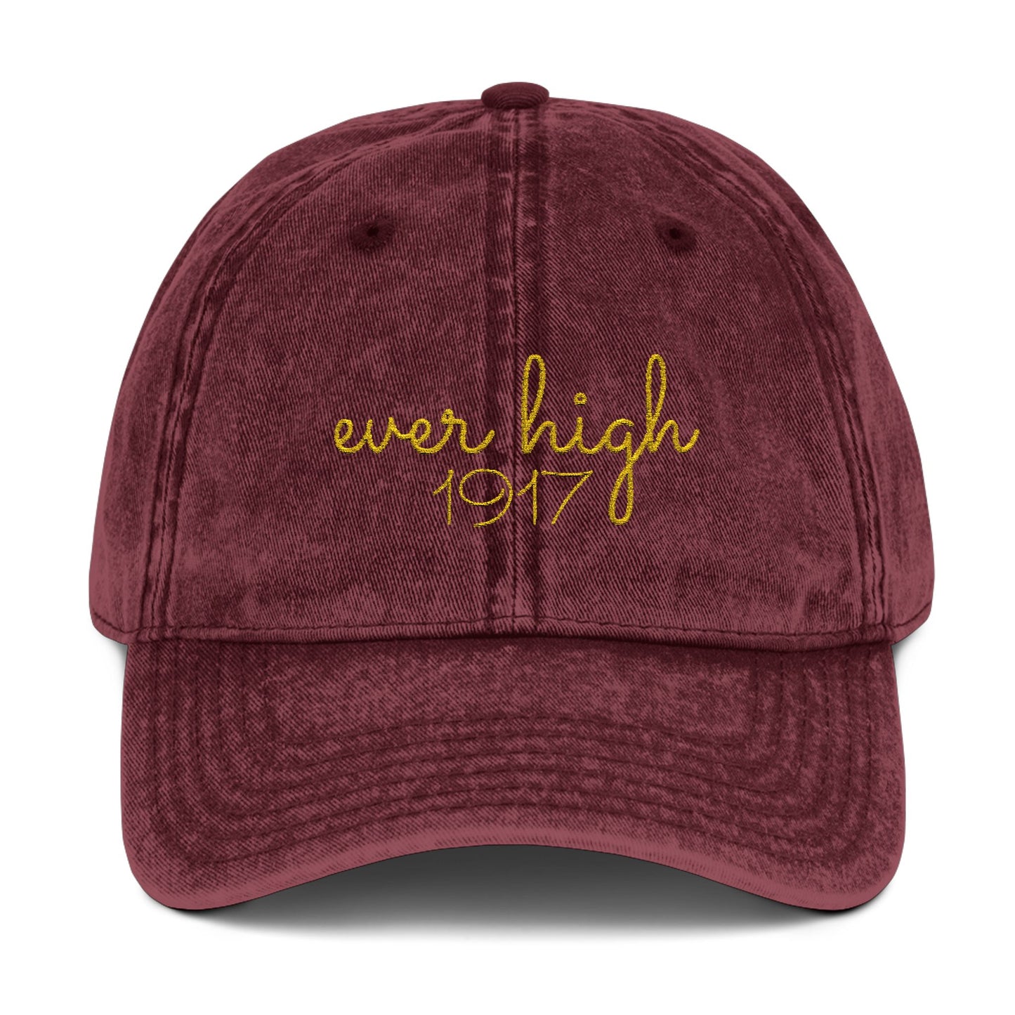 Vintage Embroidered Cap - Ever High 1917 -