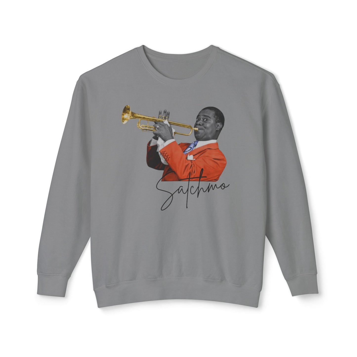 Louis Armstrong Unisex Lightweight Crewneck Sweatshirt