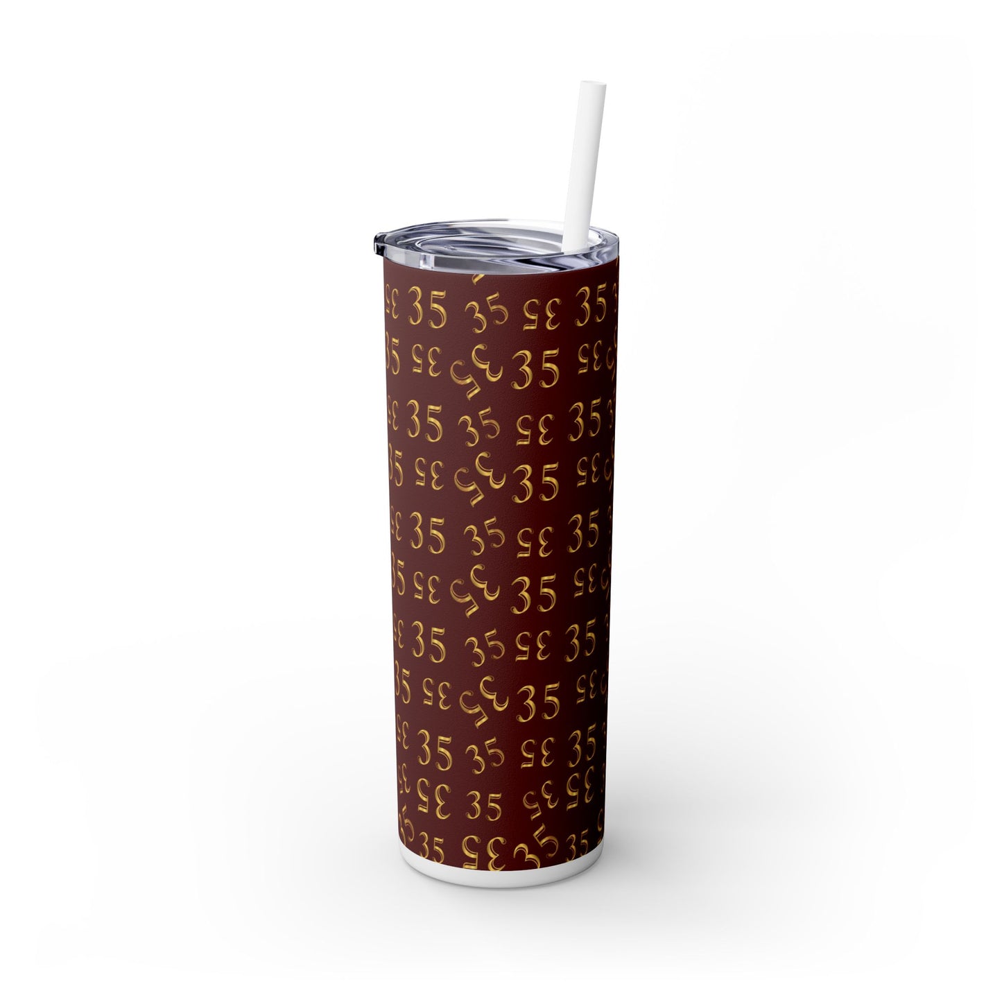 McD #35 Skinny Tumbler with Straw, 20oz