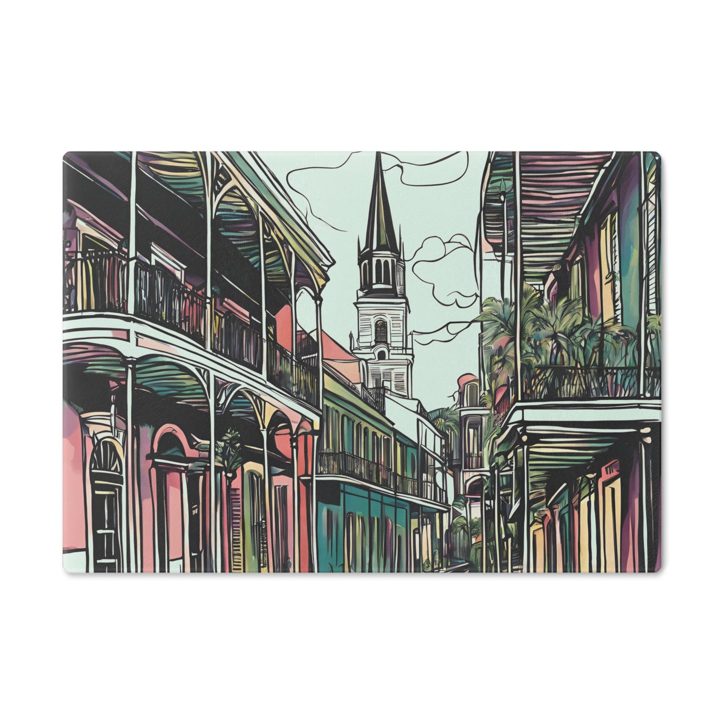 French Quarter Cutting Board