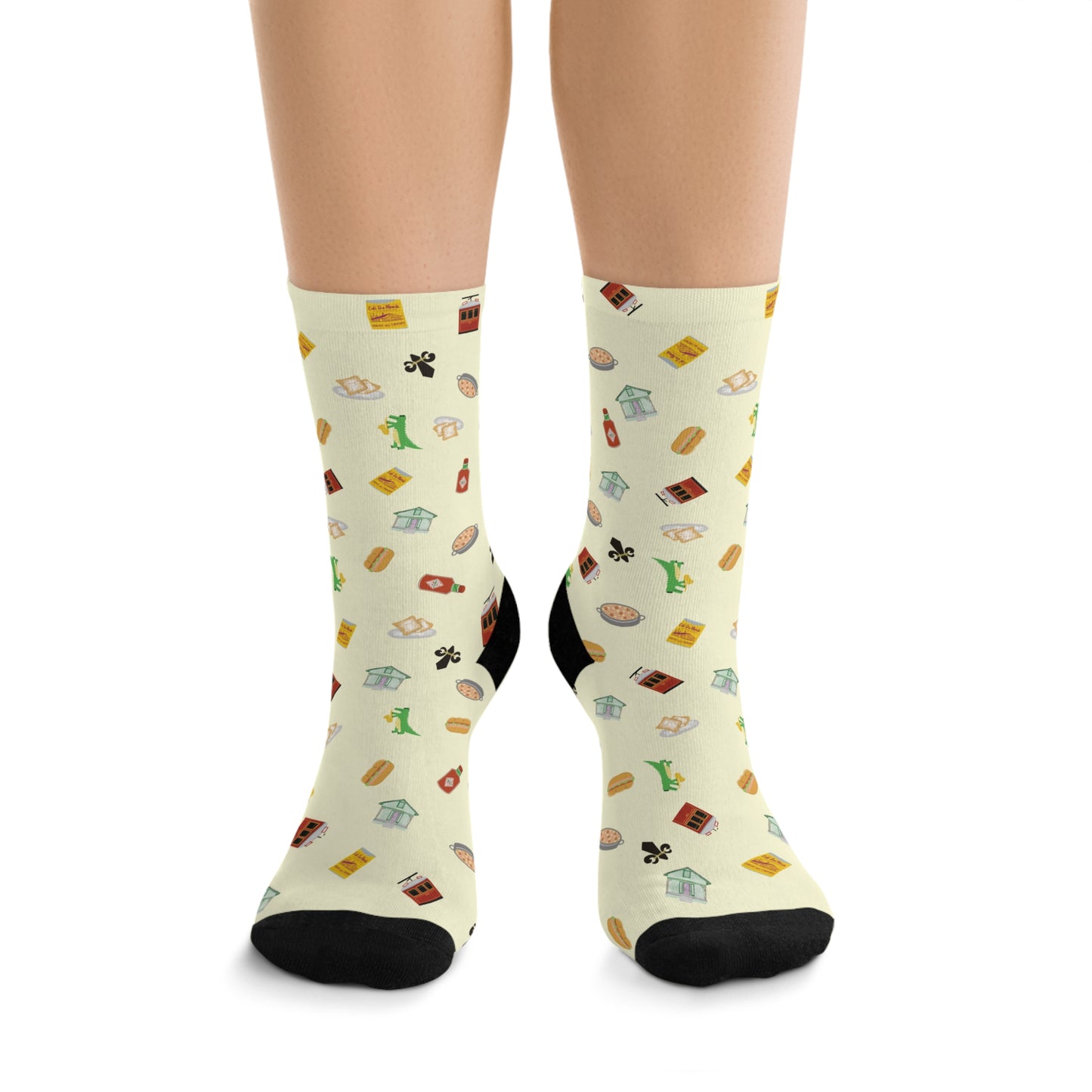 Nola Fun Icons Poly Socks(yellow)