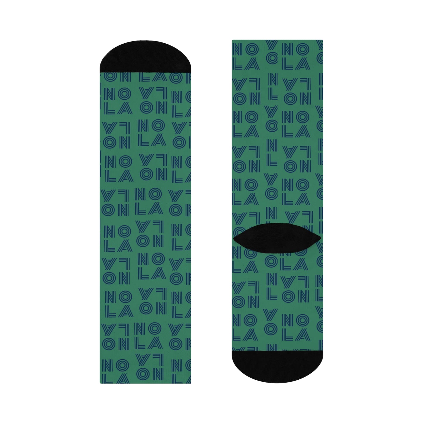 Nola Crew Socks (green)