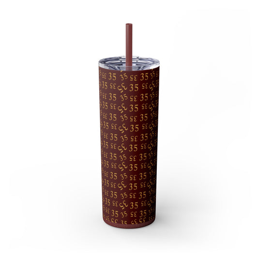 35 Skinny Tumbler with Straw, 20oz