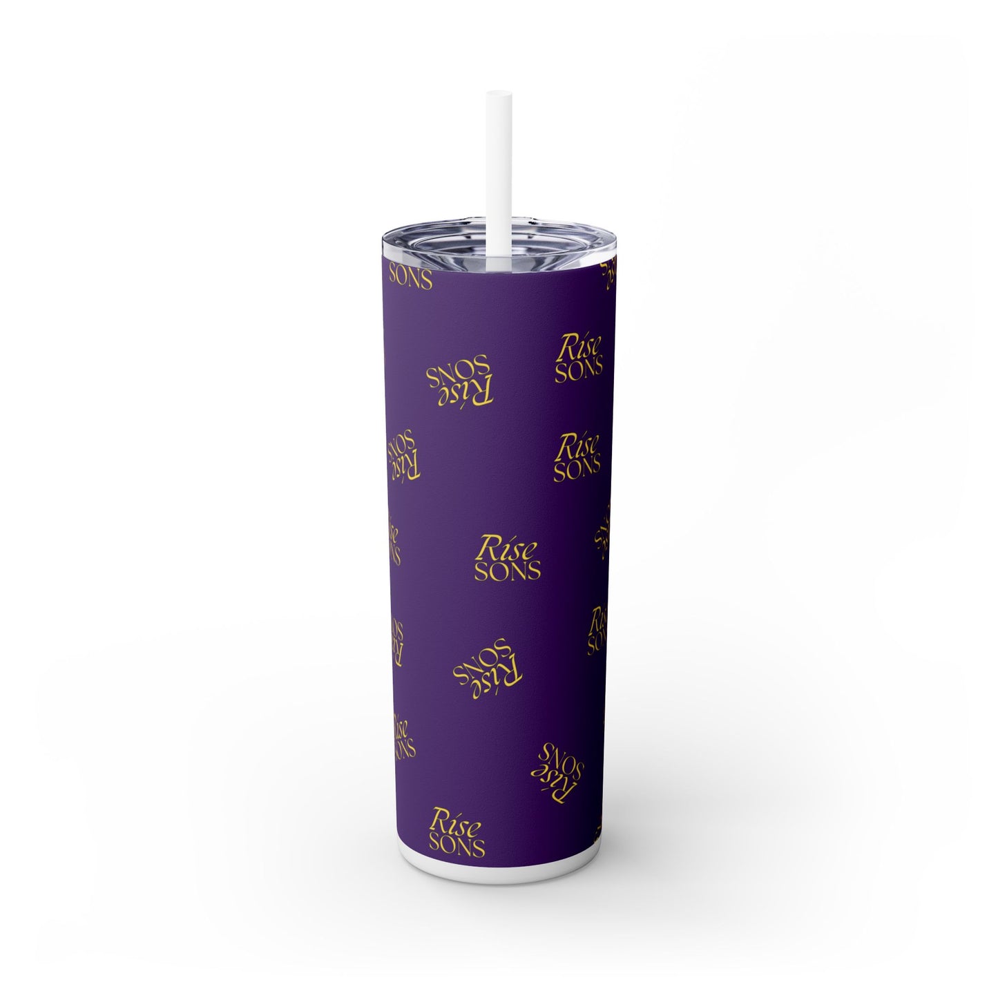 Rise Sons Skinny Tumbler with Straw, 20oz