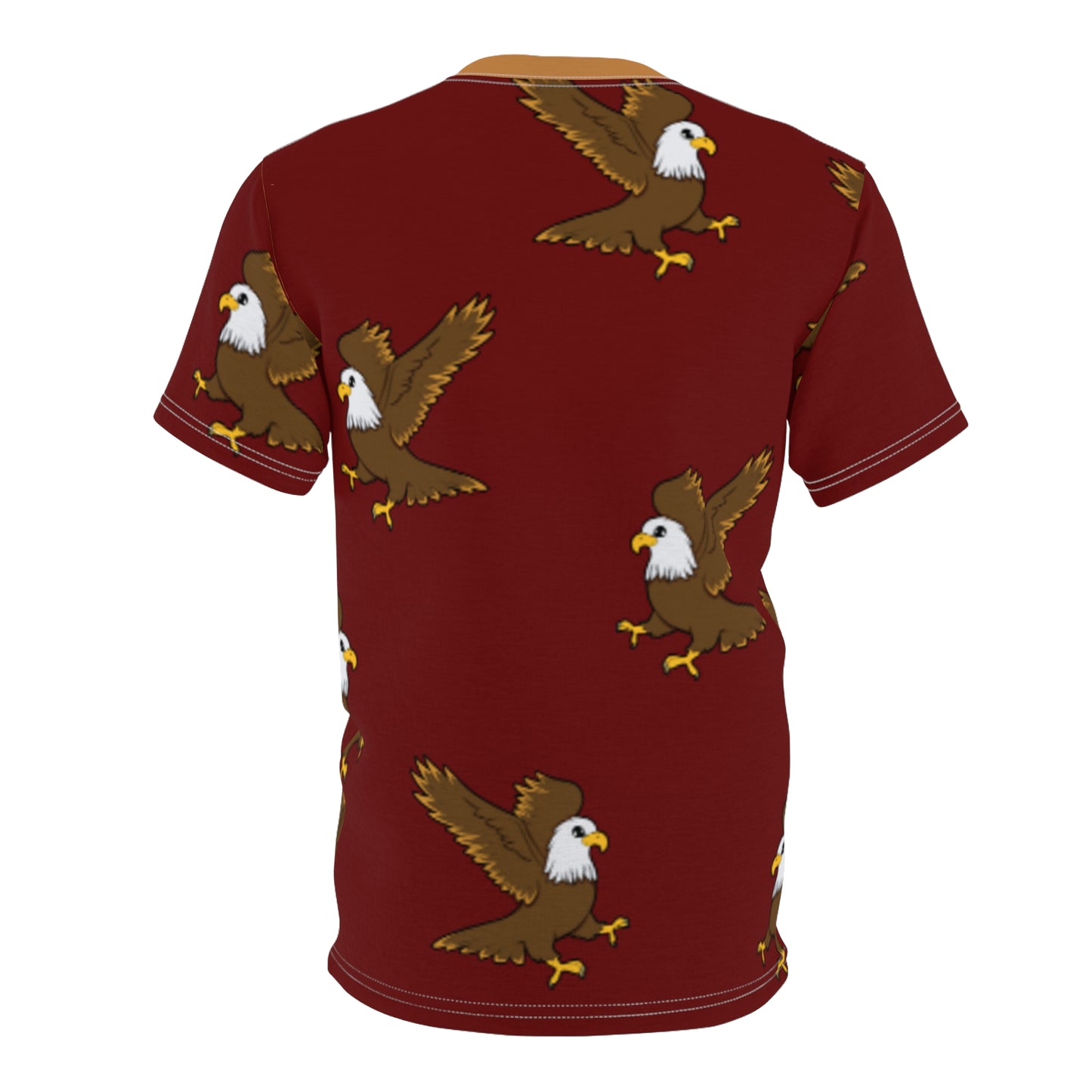 Burgundy All-Over Eagle Tee